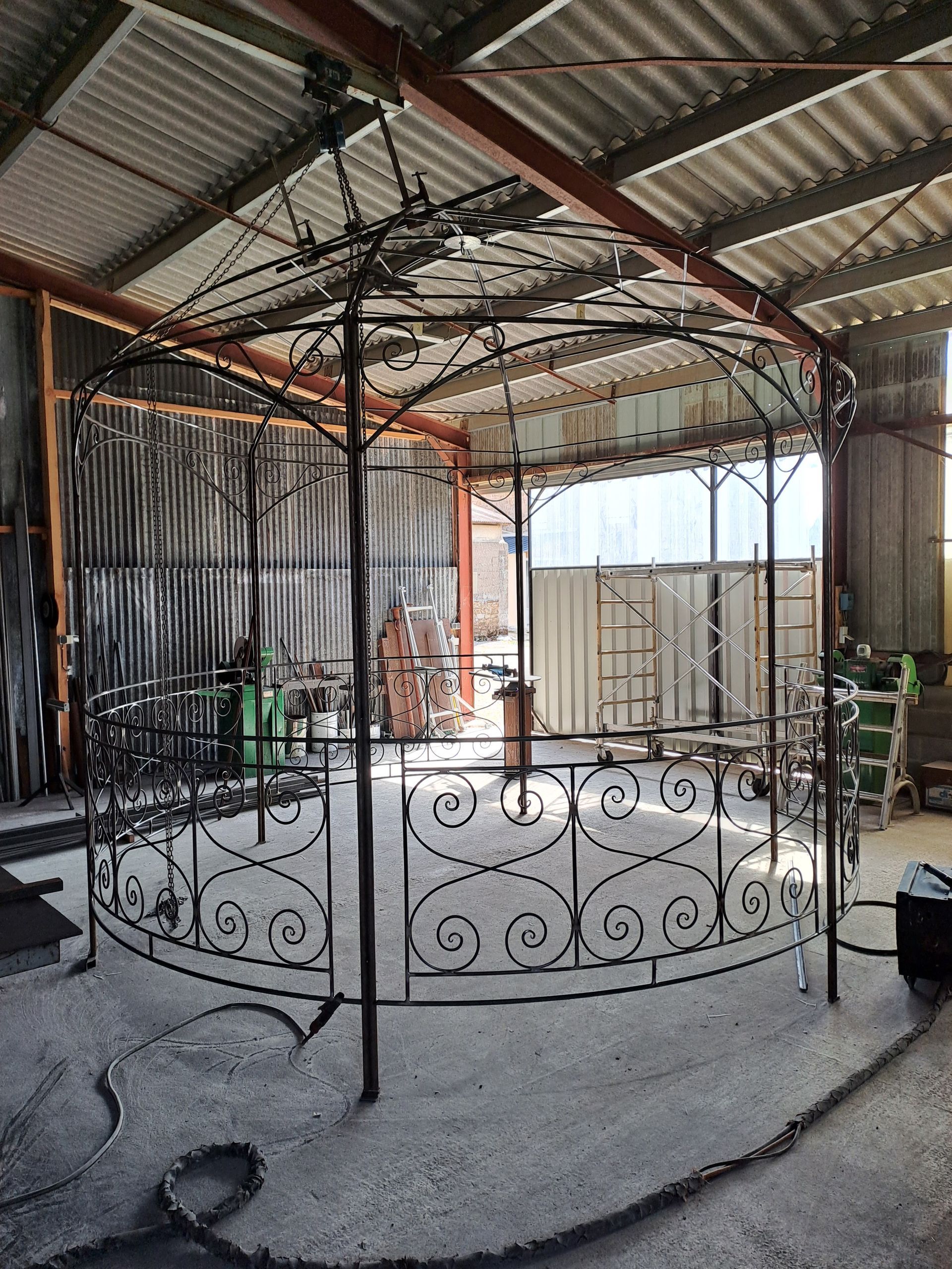 Création de structure en métal arrondie