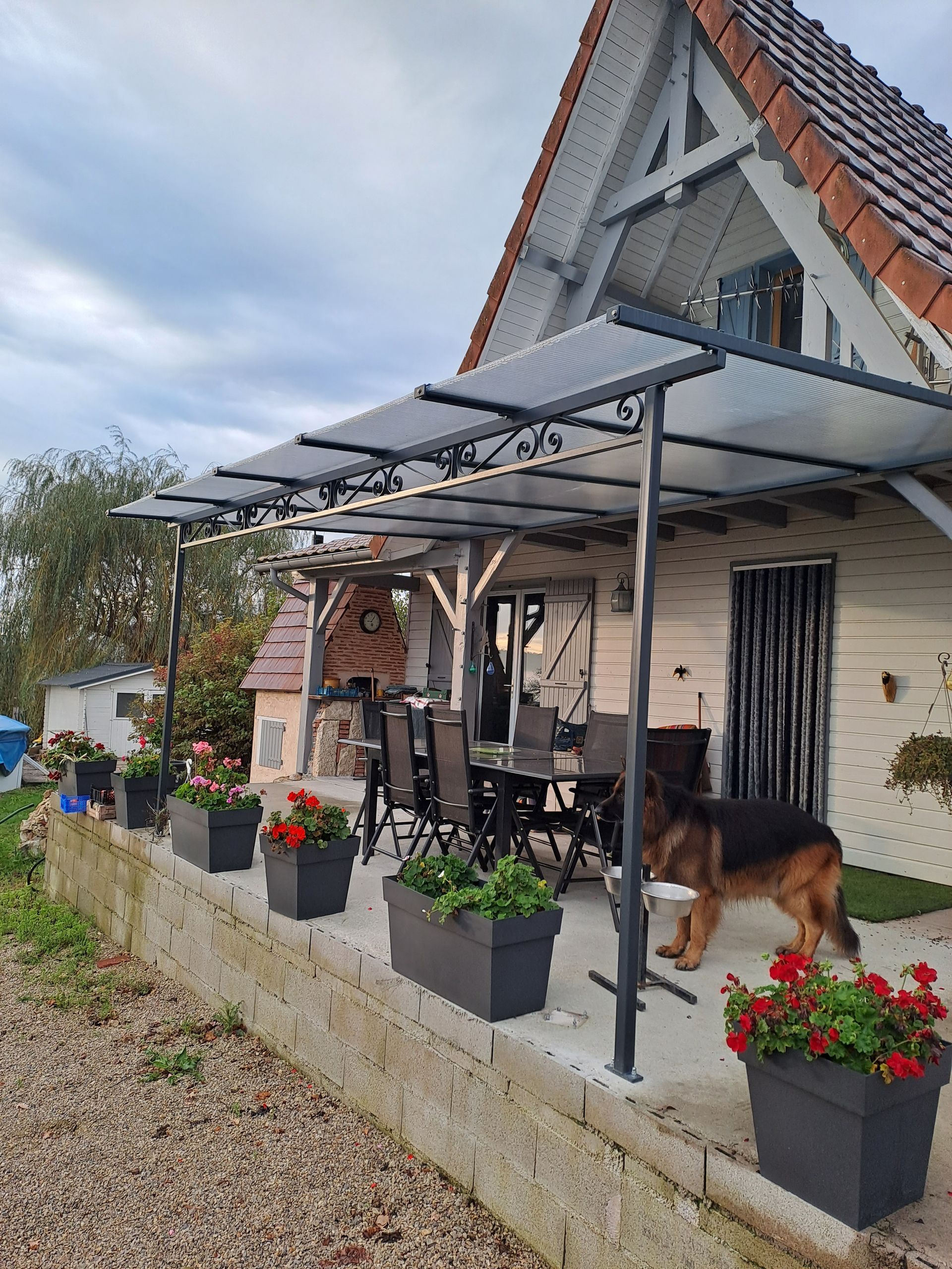 Pergolas avec du verre