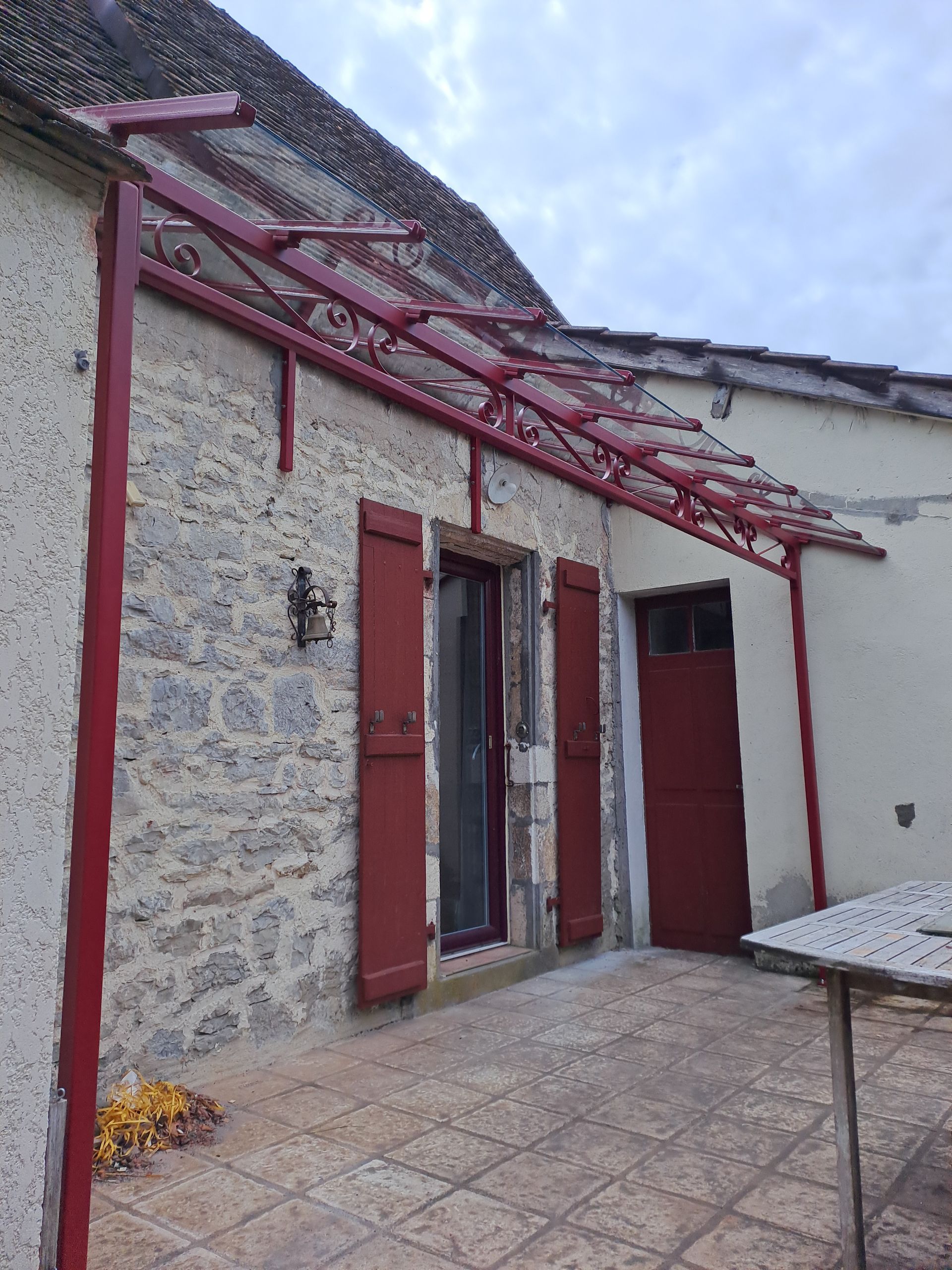 Petite pergolas d'une terrasse