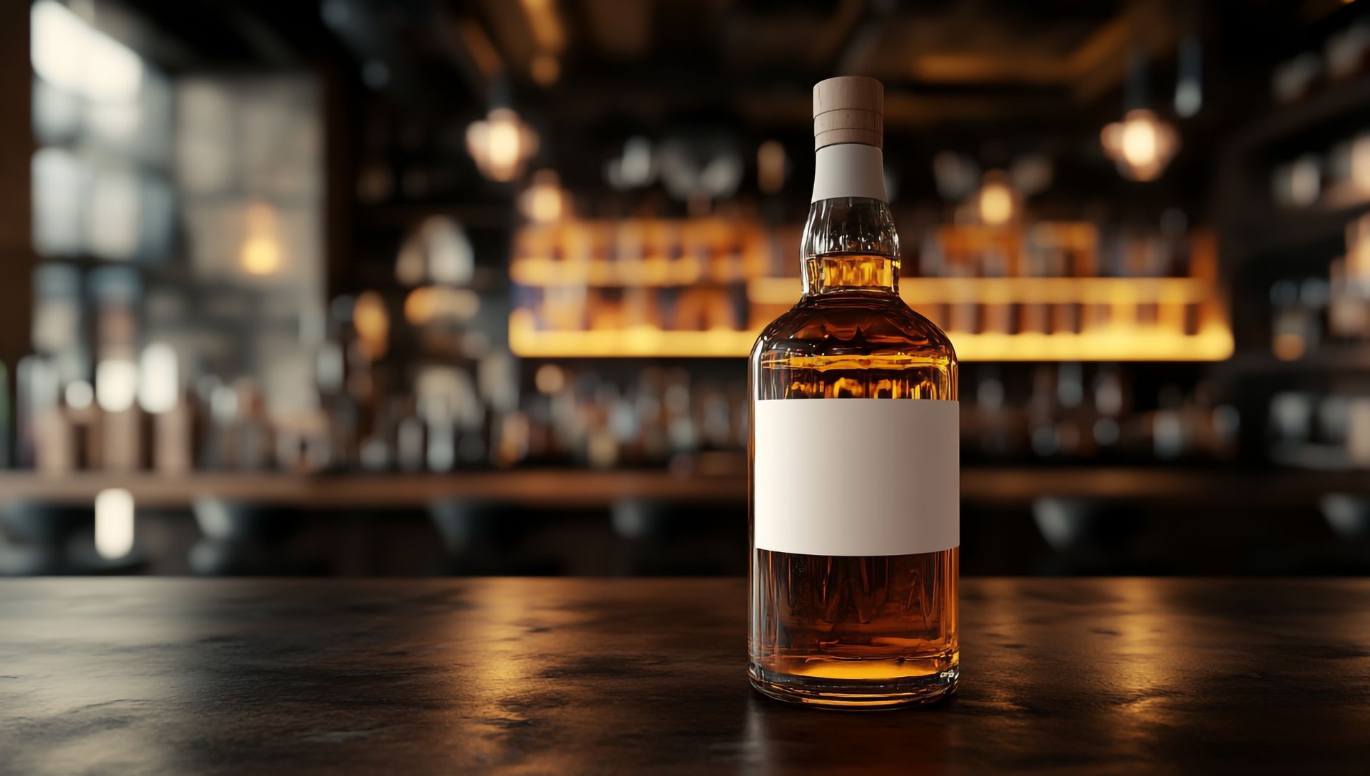 Une bouteille de whisky