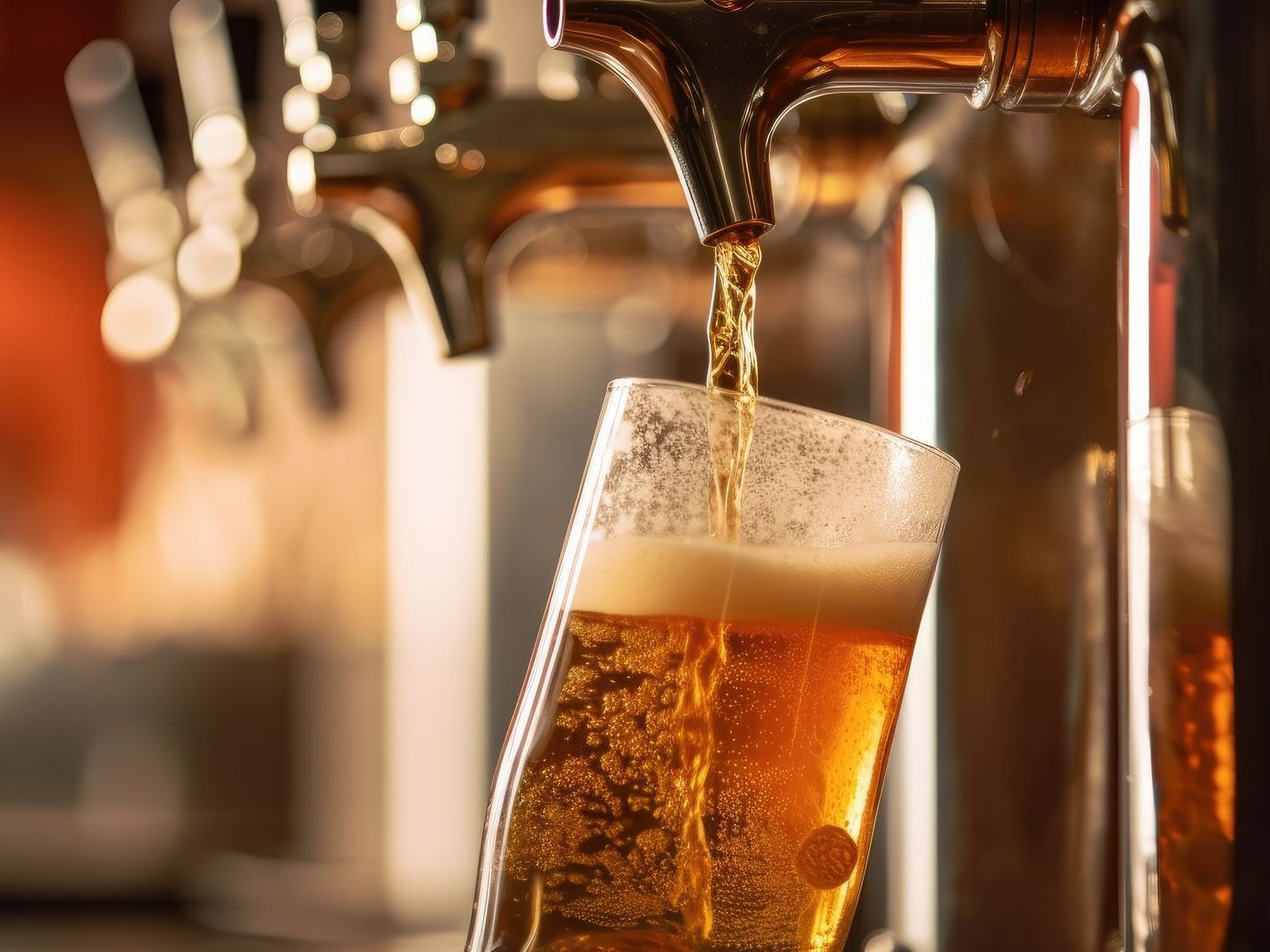 Remplissage d'un verre de bière