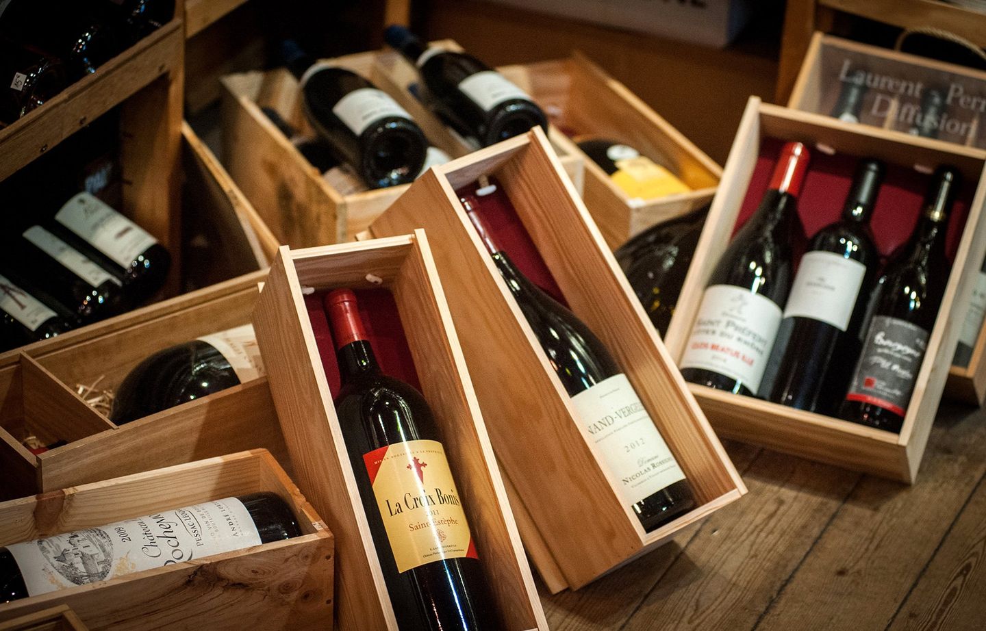 Caisses de vins