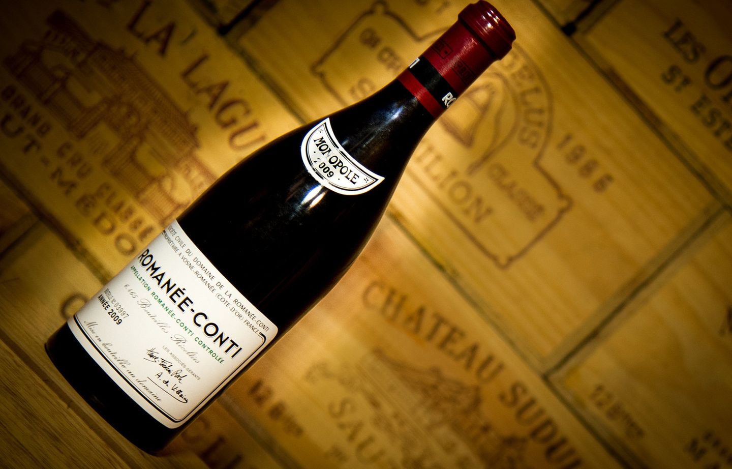 Une bouteille de Romanée-Conti