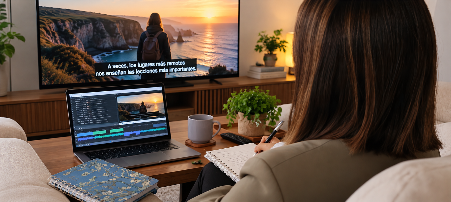 Subtítulos accesibles para personas sordas en un contenido audiovisual en Valencia