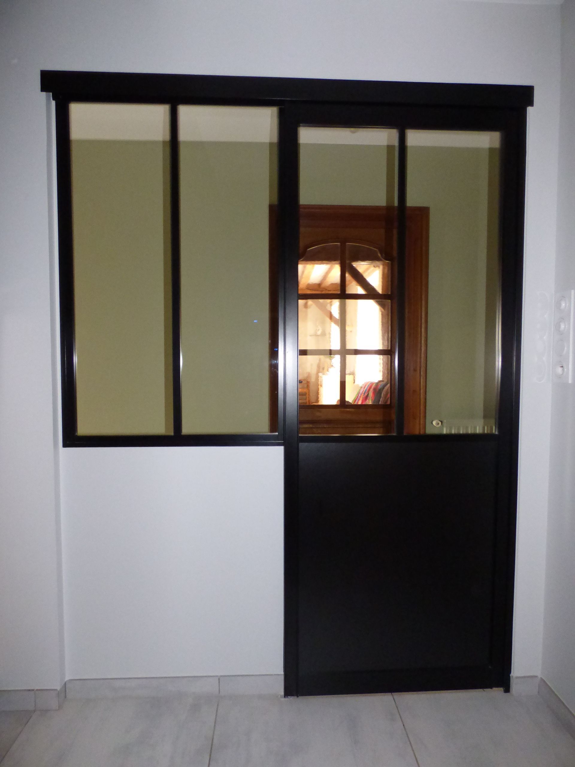 Porte intérieure vitrée