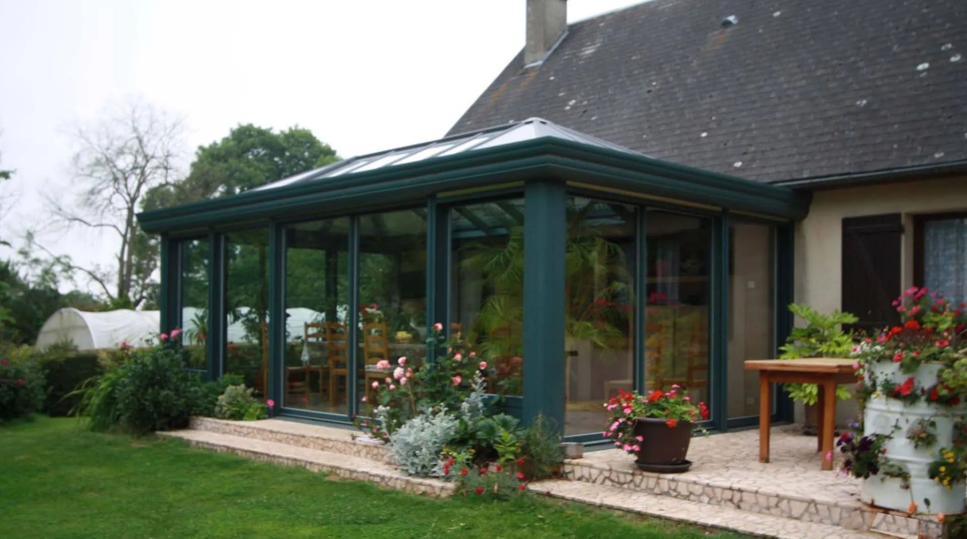 Véranda verte par Saforge