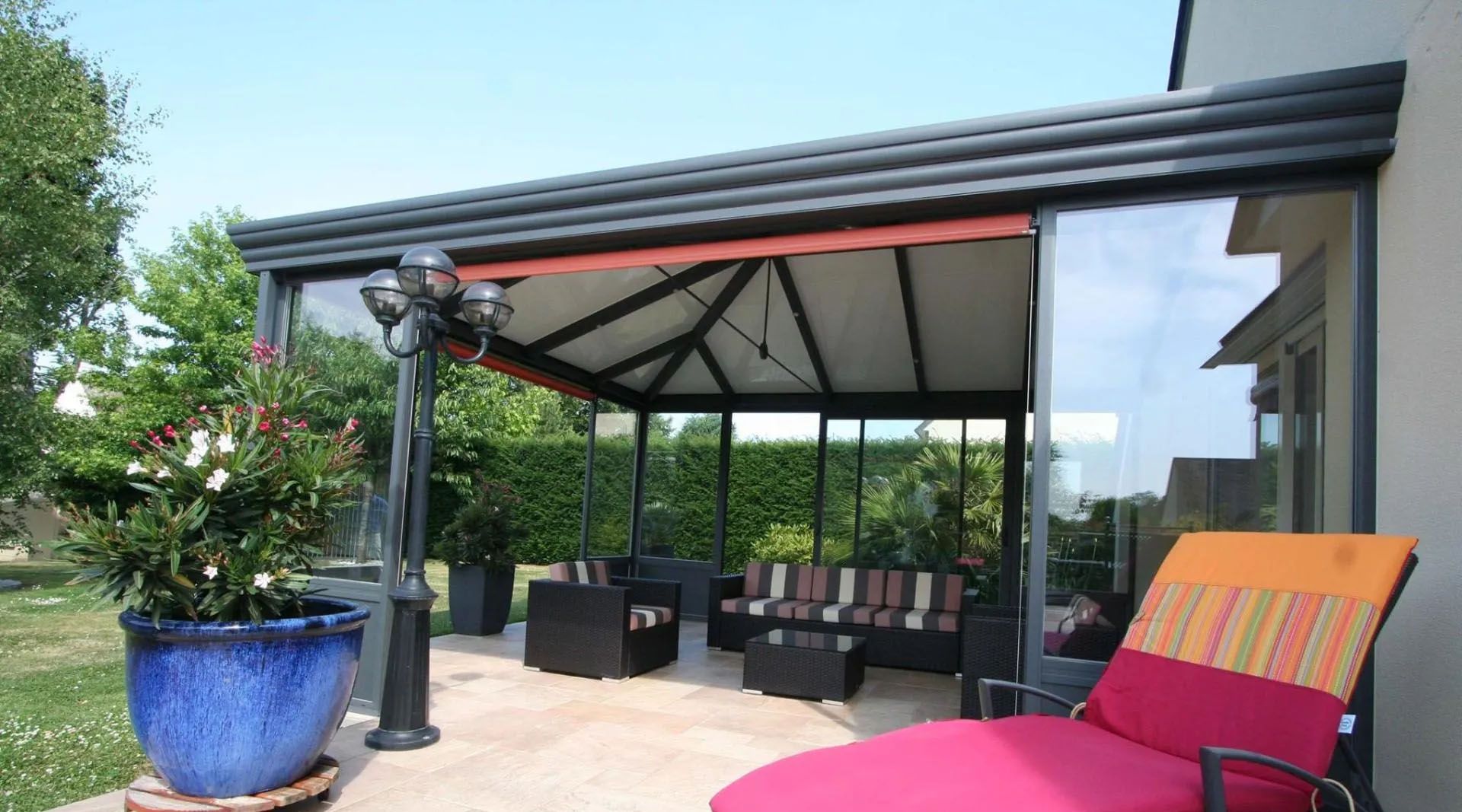 Véranda ouverte réalisée par Saforge