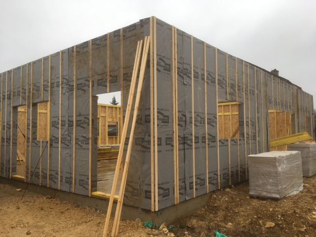 Isolation d'une maison passive