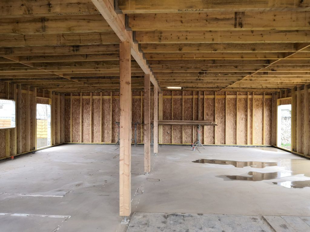 Construction d'une maison en ossature bois
