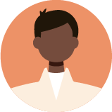 Pictogramme du visage d'un homme avec une chemise