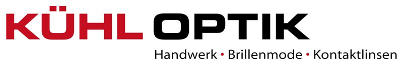 KÜHL OPTIK logo with tagline: “Handwerk • Brillenmode • Kontaktlinsen”