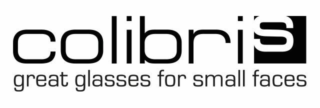 Das Colibris-Logo mit dem Slogan „Tolle Brillen für schmale Gesichter“