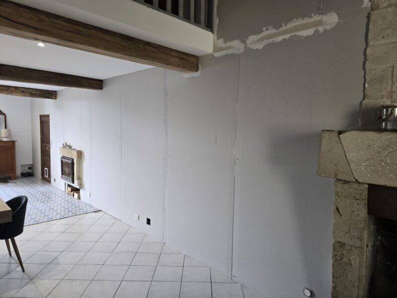 Pose de plaques de plâtre