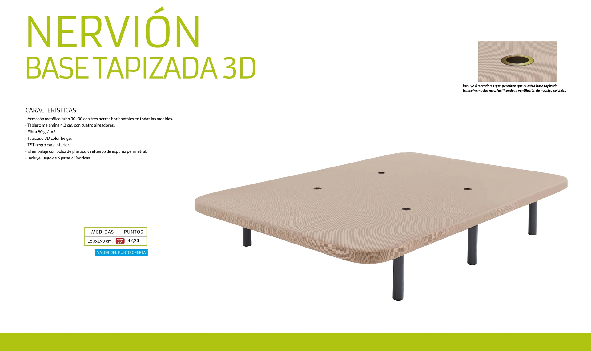 Una imagen de una base tapizada 3d sobre un fondo blanco