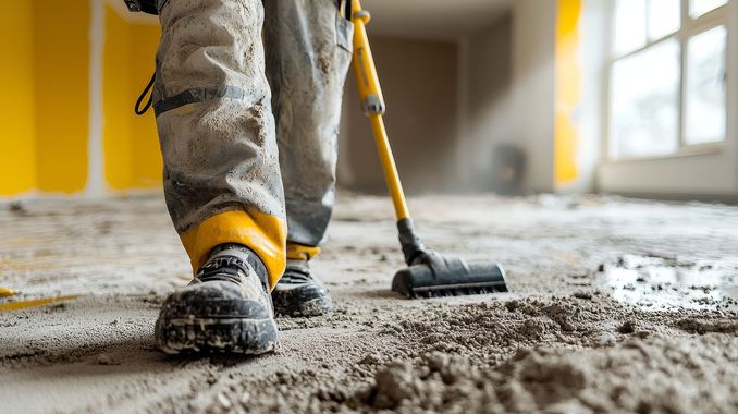 Personne utilisant une calculatrice et écrivant sur un bloc-notes à un bureau avec de l'argent et un portefeuille.