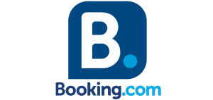 Booking.com logo: a blue square with a large