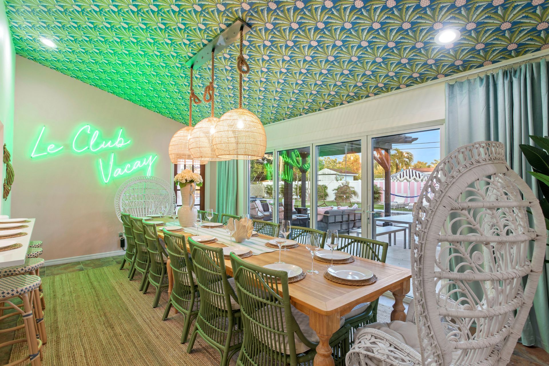 Luxury Bradenton Florida vacation rental with private heated pool, splash pad, and playground for kids