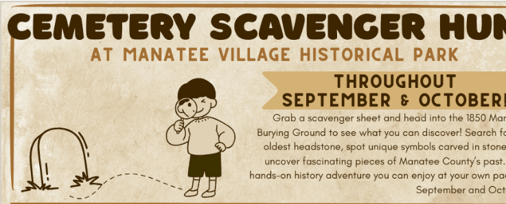 Bradenton cemetery scavenger hunt historic spooky family event