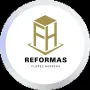 Icono de edificio dorado con las iniciales "FH", dentro de un c&iacute;rculo, texto "REFORMAS" y "FLOREZ HERRERA".