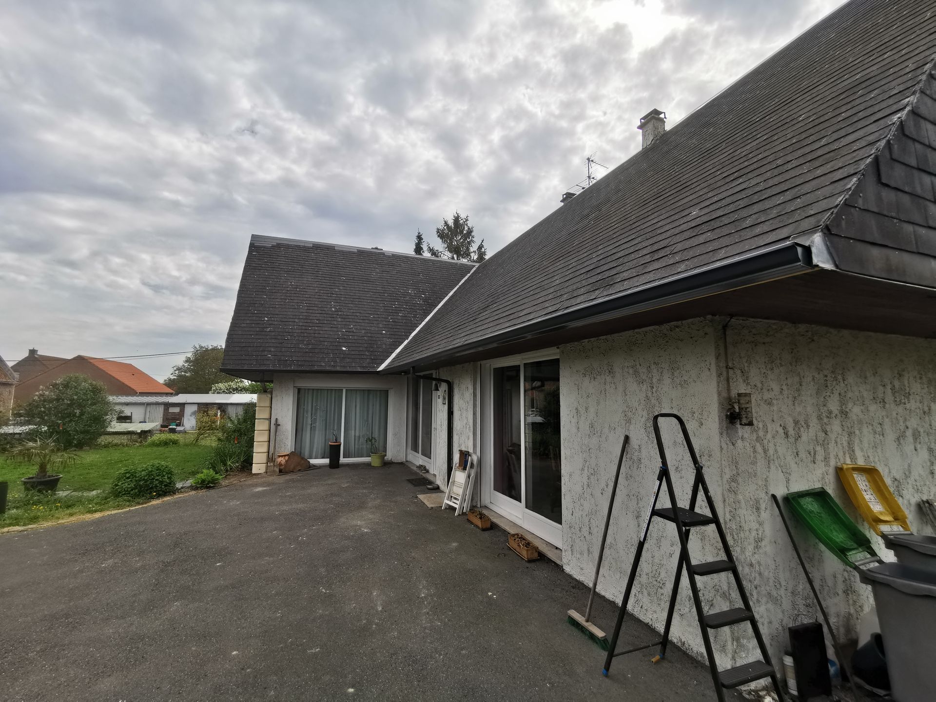 Installation de gouttières