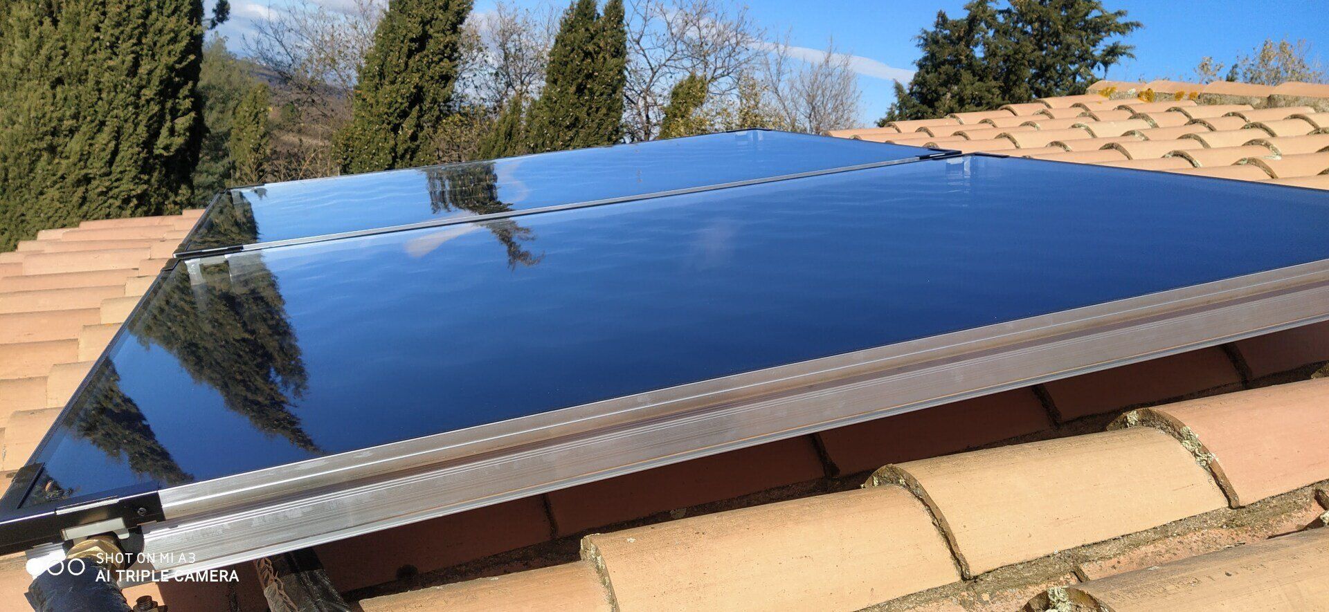 panneaux solaire thermiques en toiture