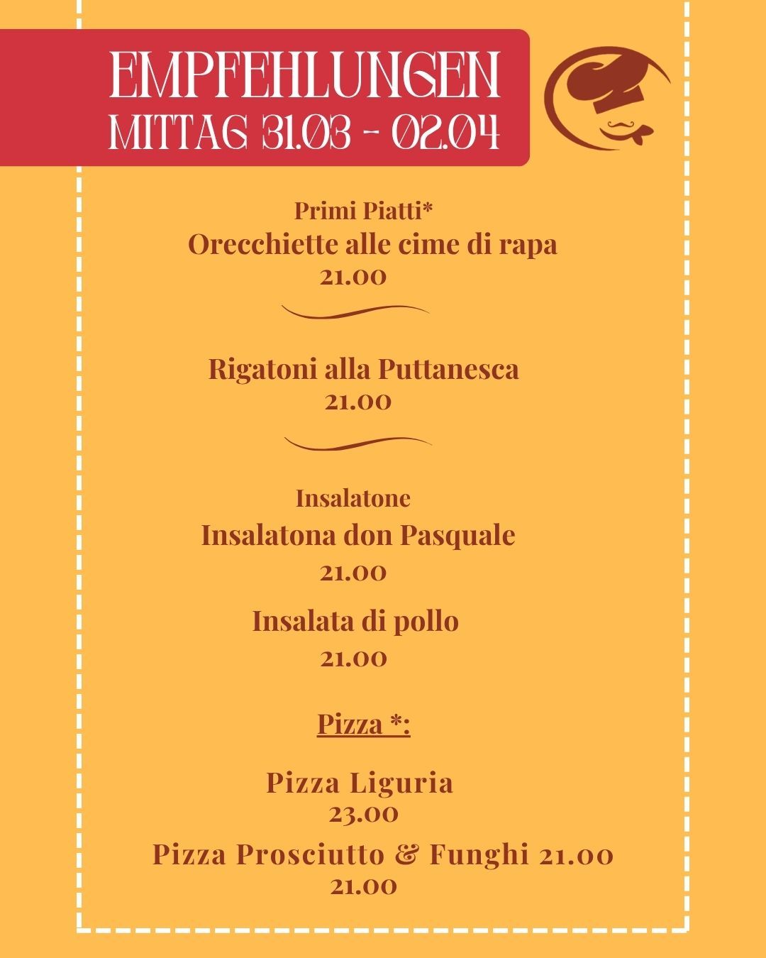 don Pasquale Empfehlungen, Pizzeria Pratteln