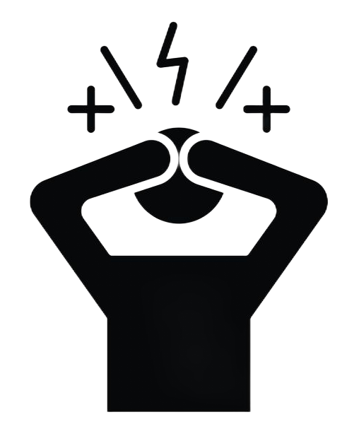 Personne se tenant la tête, montrant des signes de stress et de maux de tête.