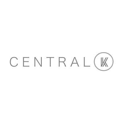 El logotipo de Central K está sobre un fondo blanco.