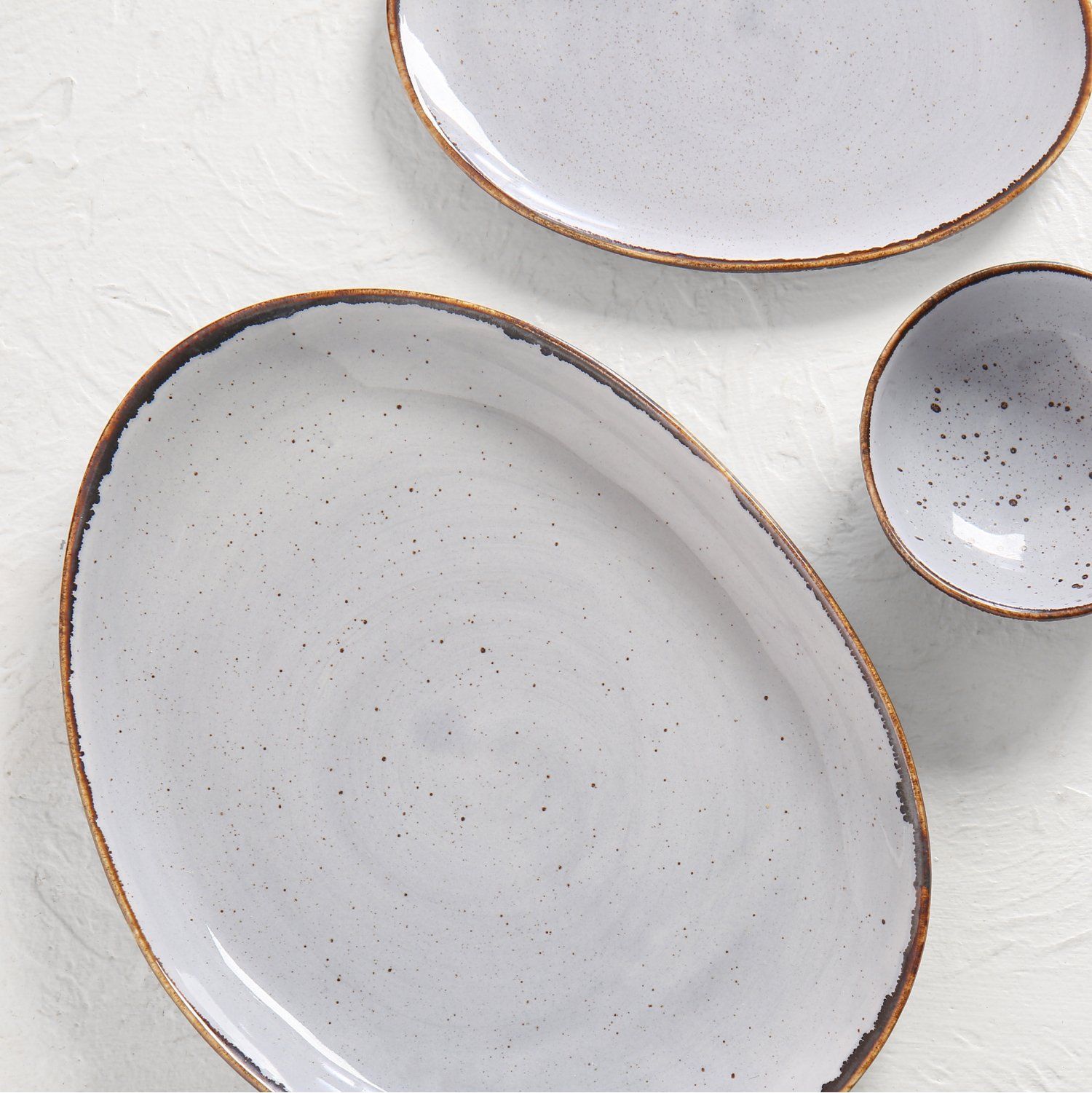Grey Ceramic plate