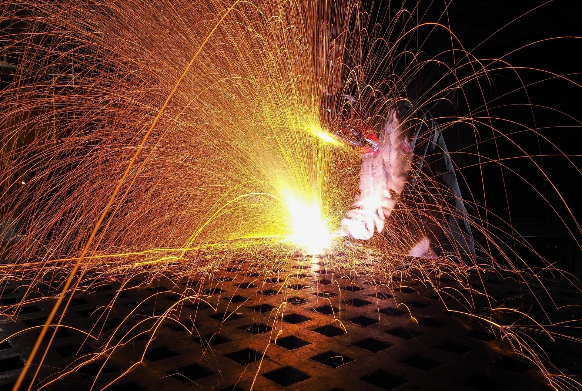 Soudure sur grille de métal