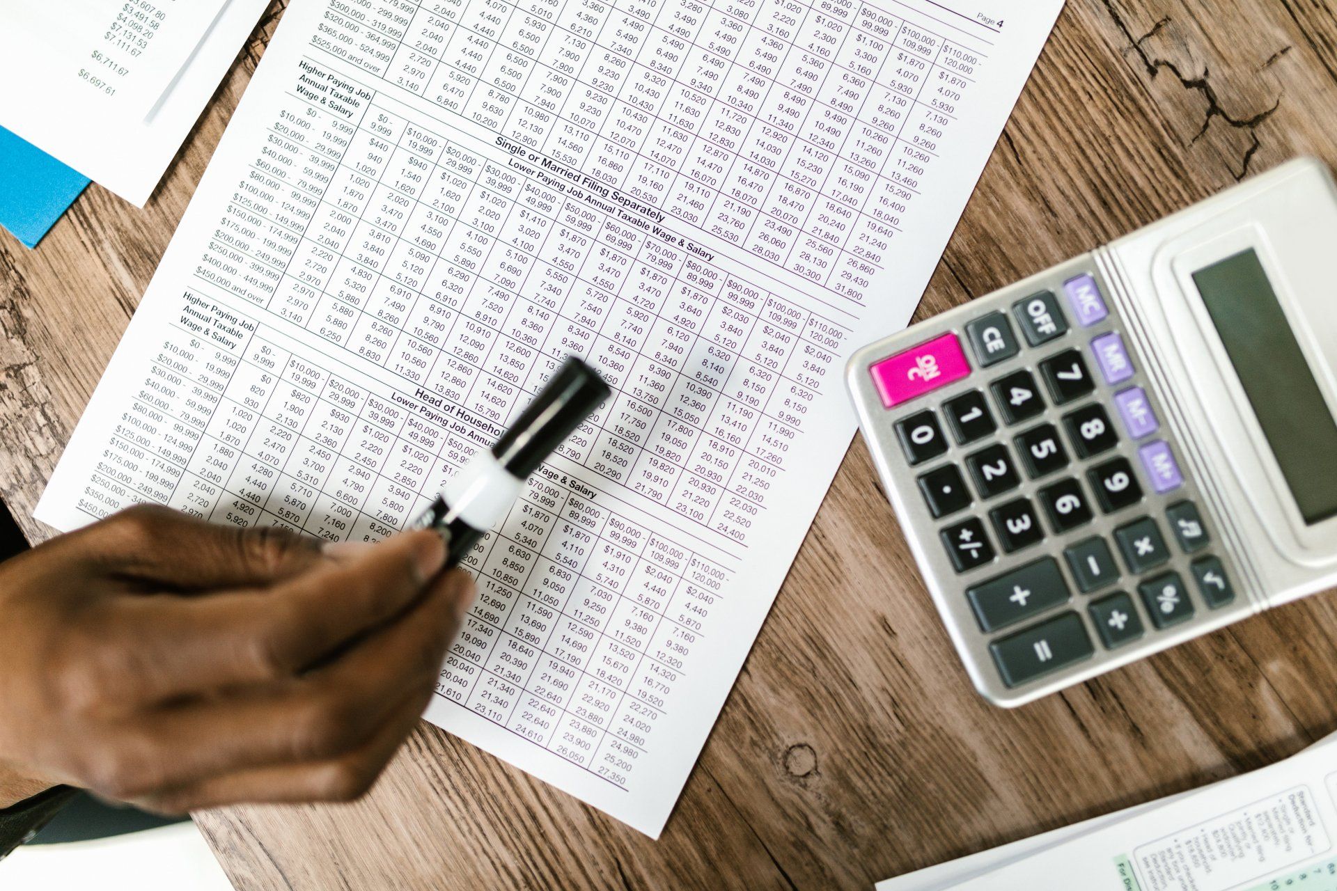 calendrier de travail