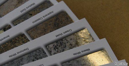 Différents types de marbres