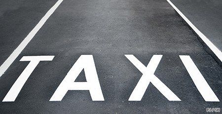 Stationnement de taxi