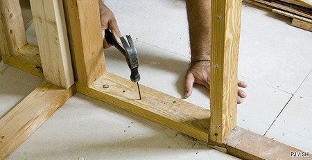 Pose de cloisons sur ossature bois