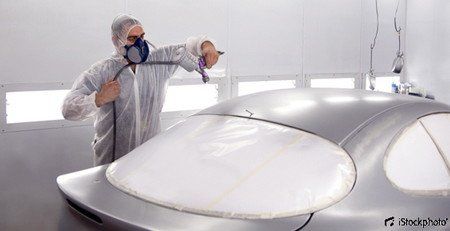 Carrosserie peinte en blanc