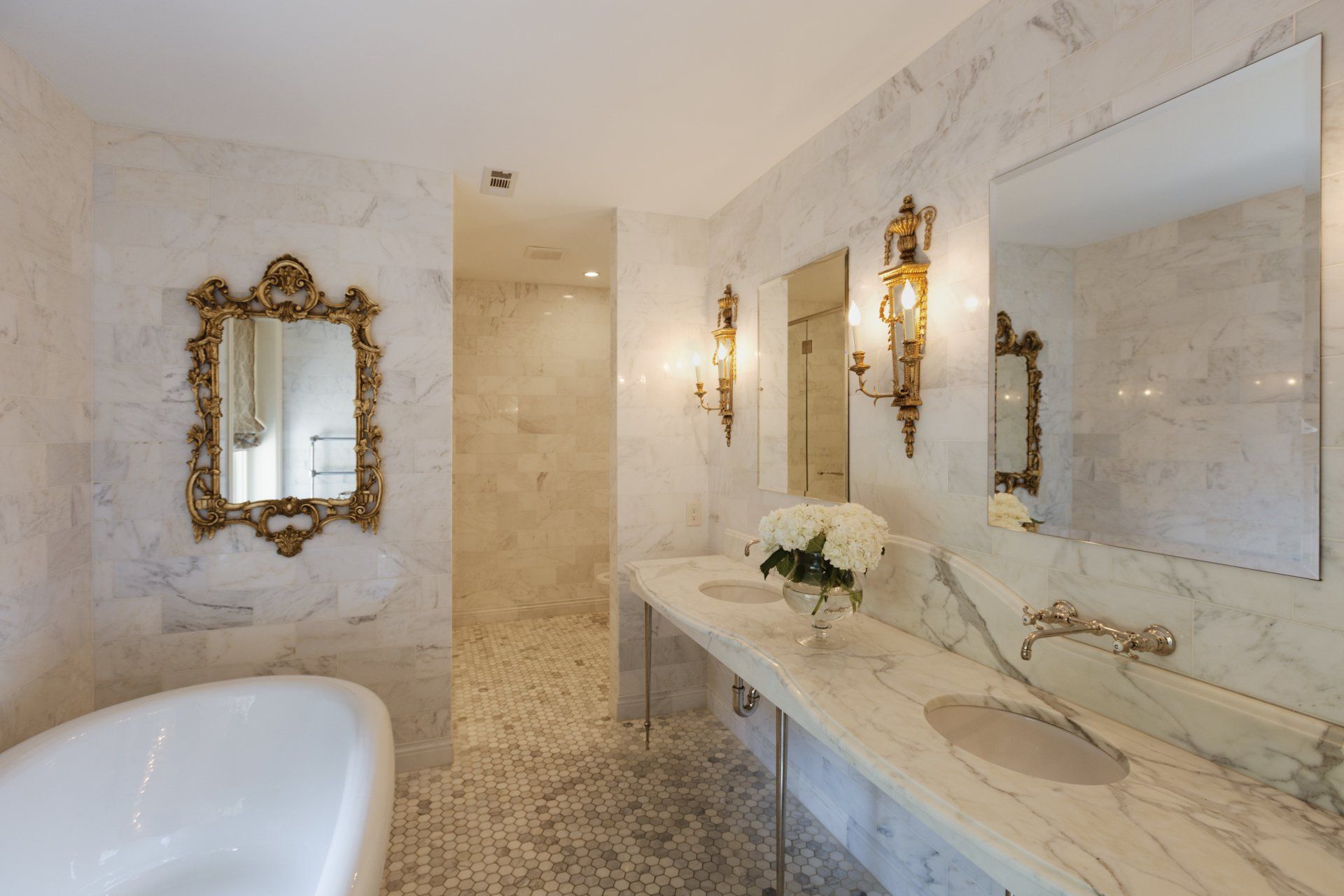 Salle de bains en marbre
