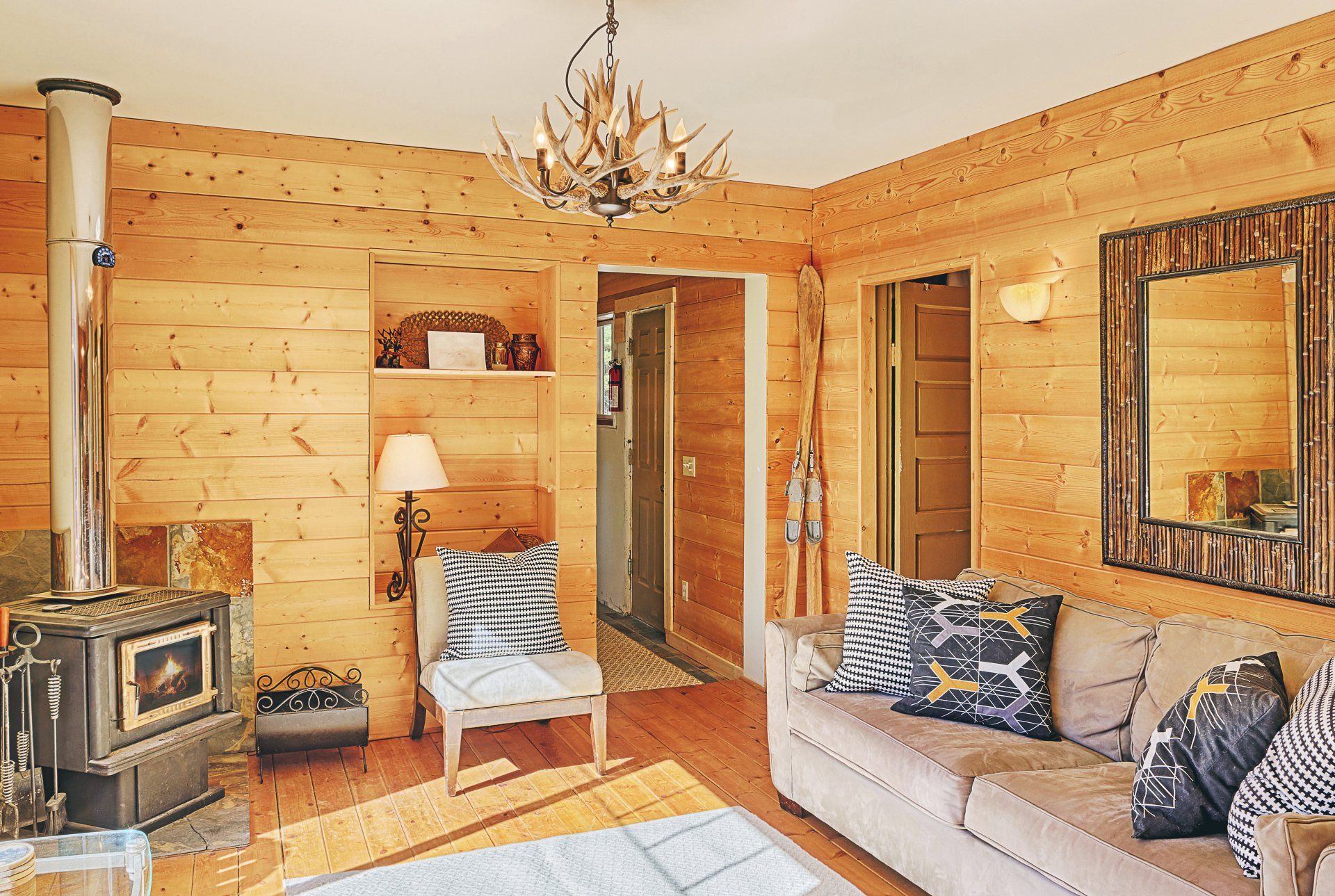 Intérieur d'une maison tout en bois