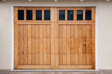 Porte de garage bois