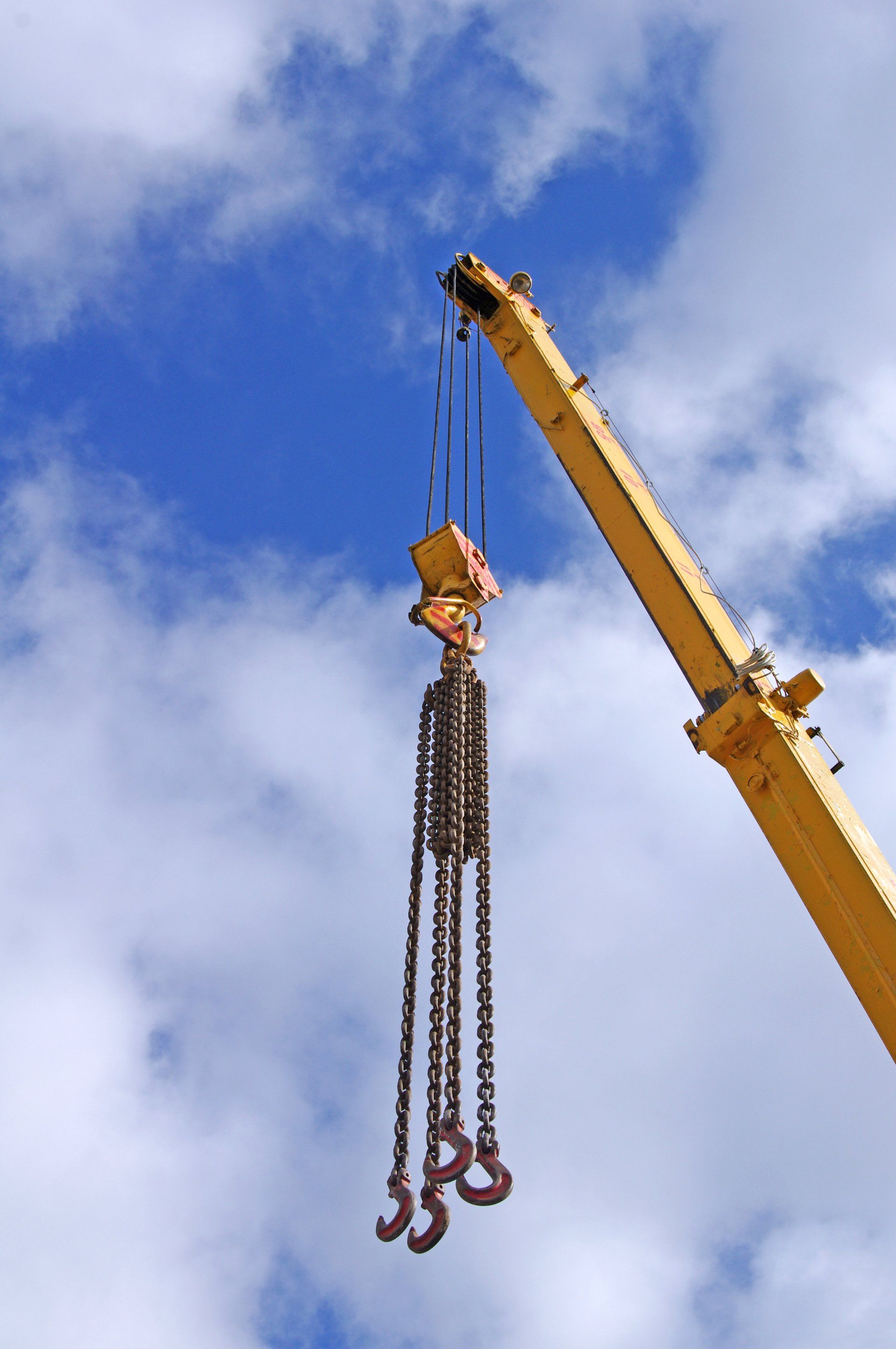 Une grue avec le ciel