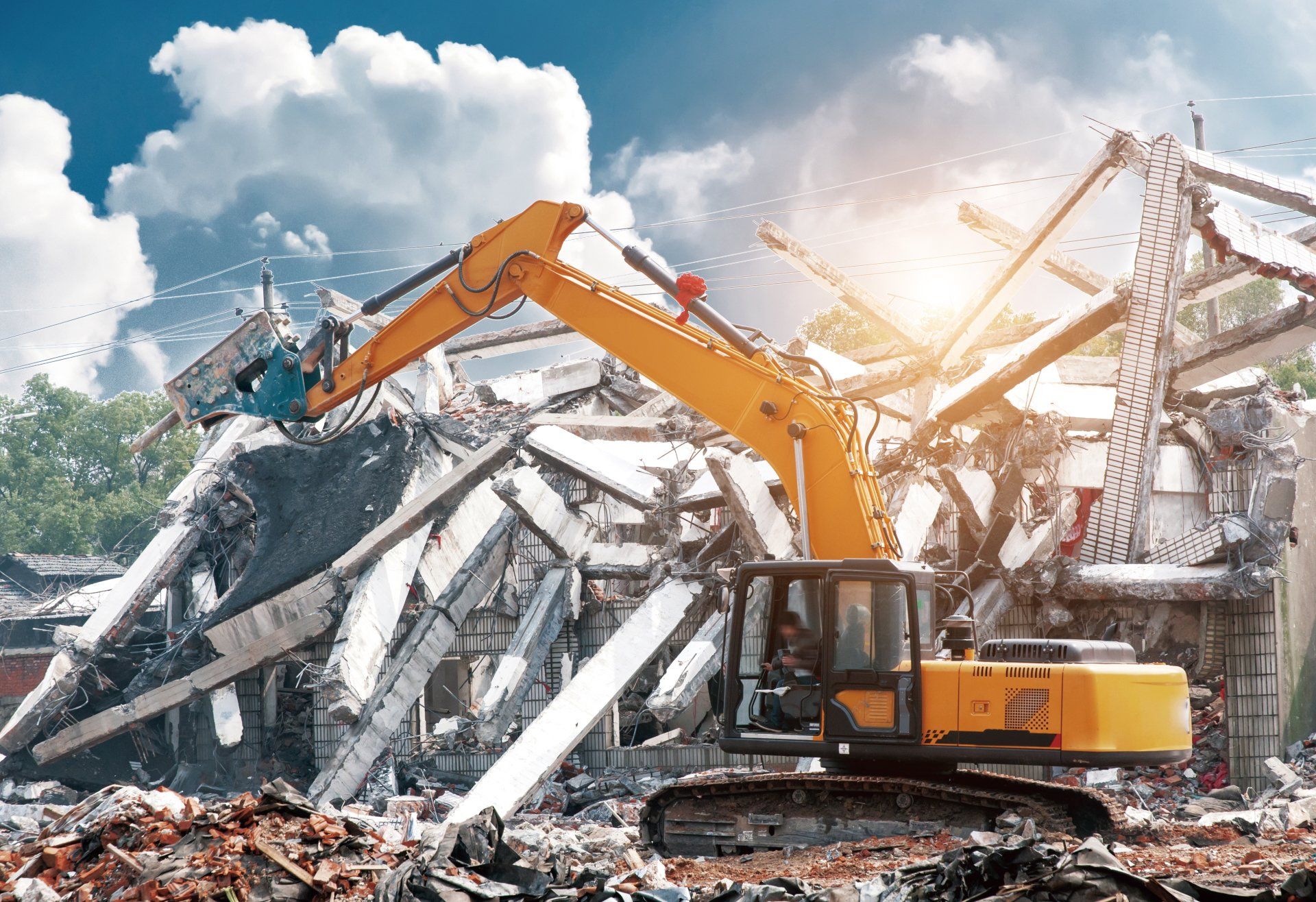 Travaux de démolition