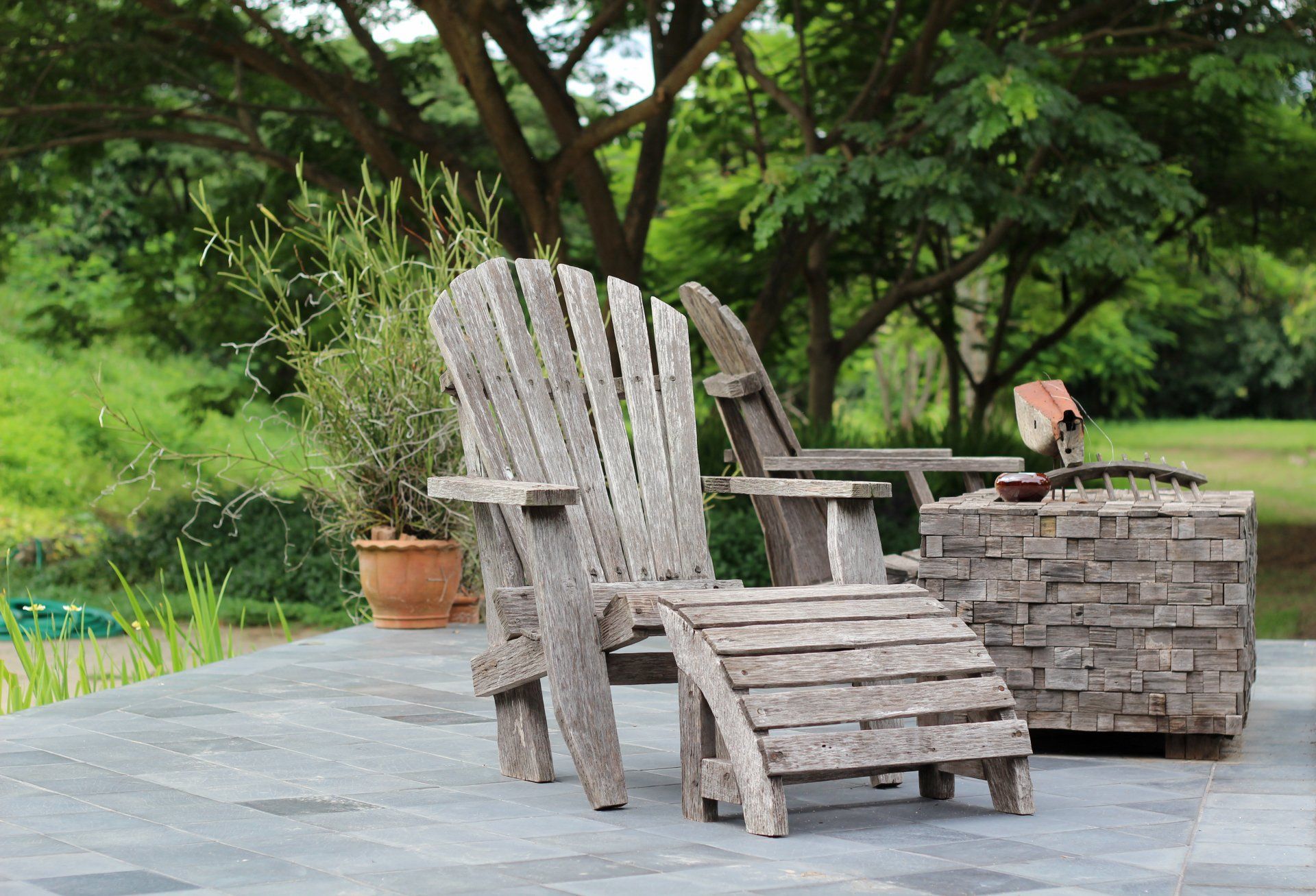Bain de soleil en bois