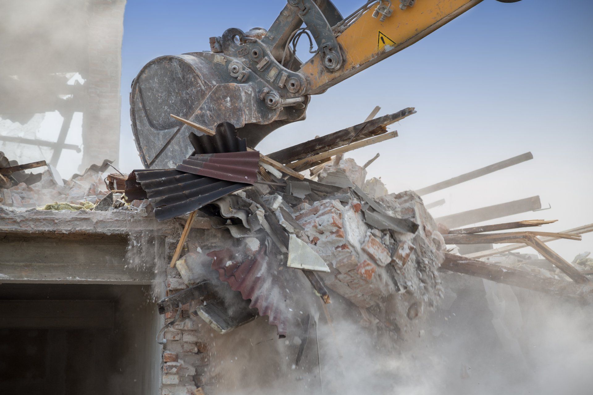 Déchets gravats et ferraille