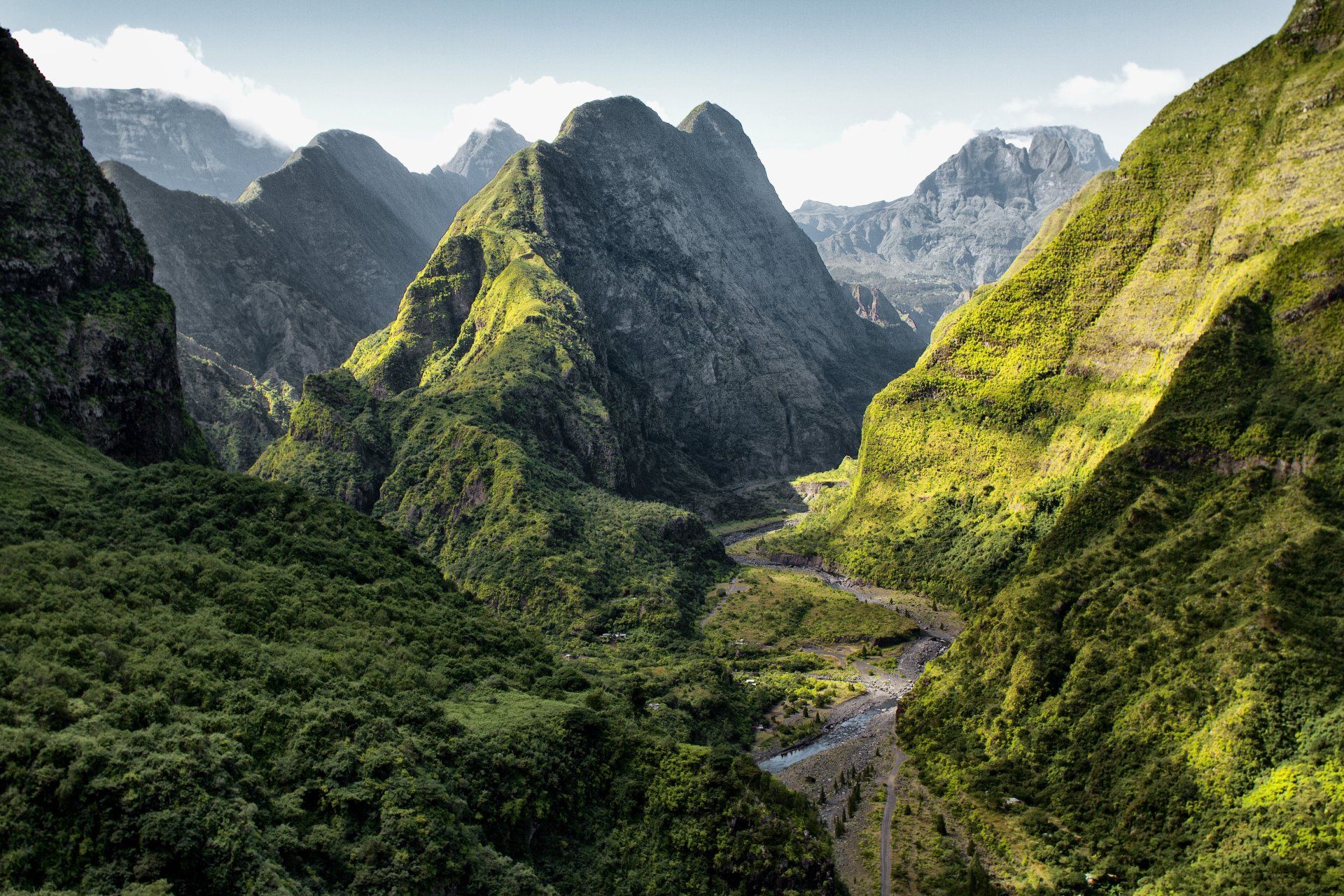 Paysage de montagne de La Reunion
